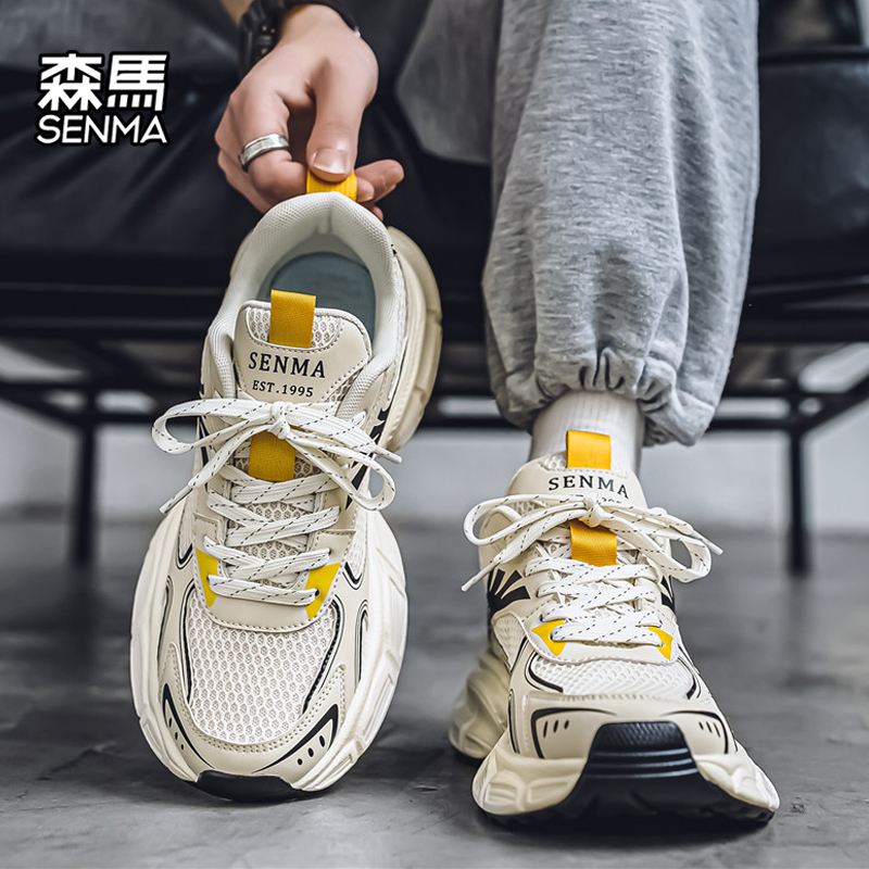 森马男鞋秋季2024新款春秋运动青少年厚底增高鞋休闲老爹鞋秋冬款主图