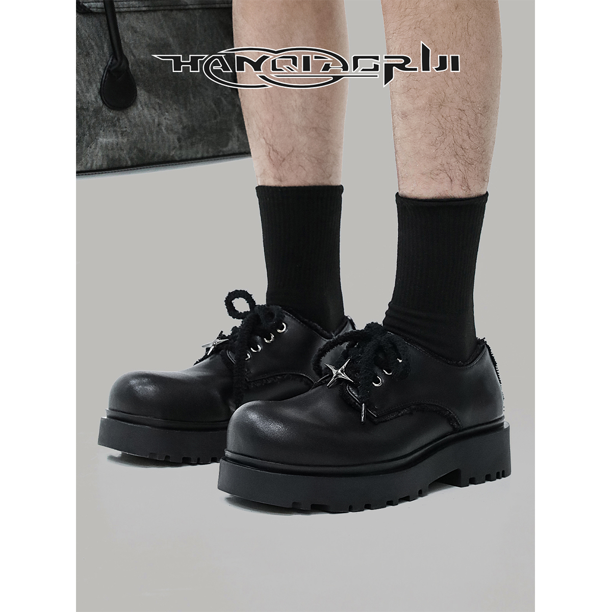 韩桥日记[裂变系列]四芒星设计cleanfit德比鞋男潮厚底通勤皮鞋潮主图