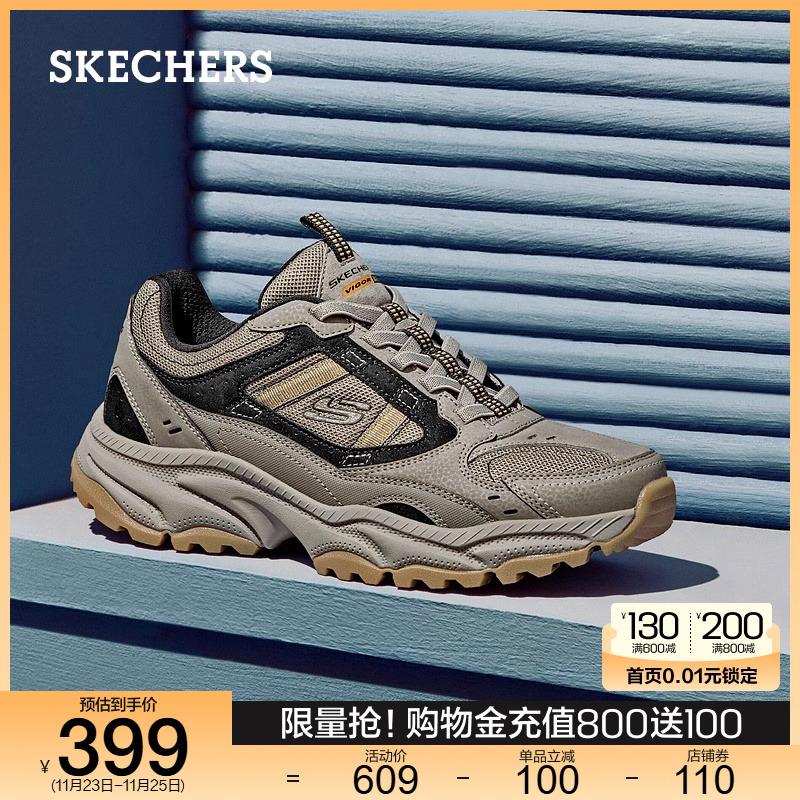 Skechers斯凯奇2024秋冬男鞋复古厚底户外鞋百搭厚底运动休闲鞋主图