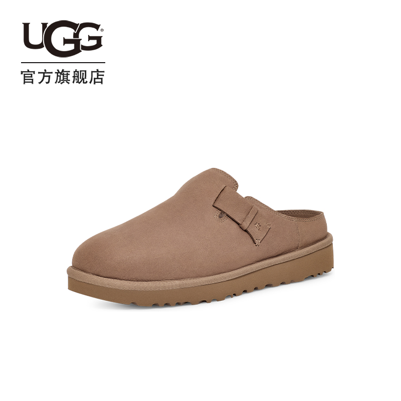 UGG秋季新款男士舒适时尚纯色休闲平底单鞋克罗格鞋勃肯鞋1166736主图