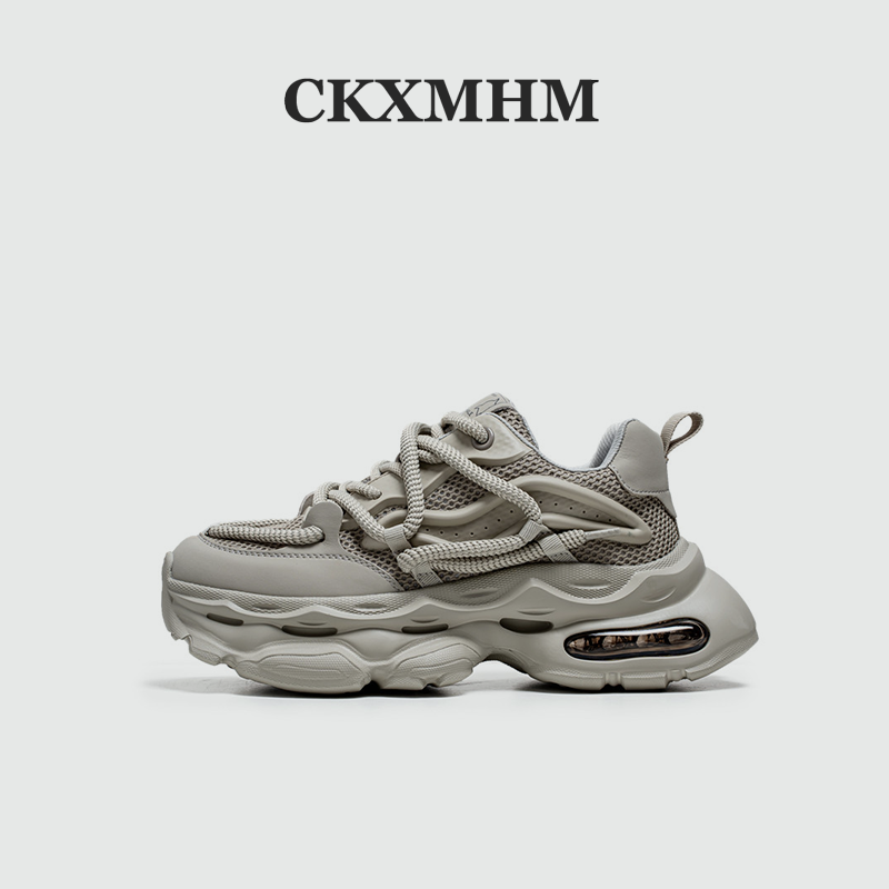 CKXMHM秋季厚底大码45运动鞋男款时尚小众老爹鞋设计高级感跑步鞋主图