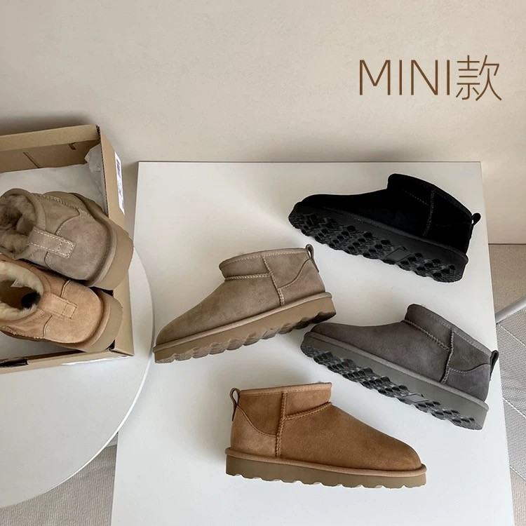 【交个朋友专属】【周mini】热卖周mini短款雪地靴保暖舒适羊皮毛一体主图