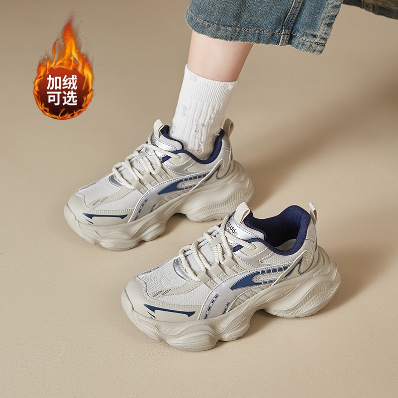 奥古狮登厚底老爹鞋女2024新秋冬复古小个子增高休闲轻便运动鞋A主图