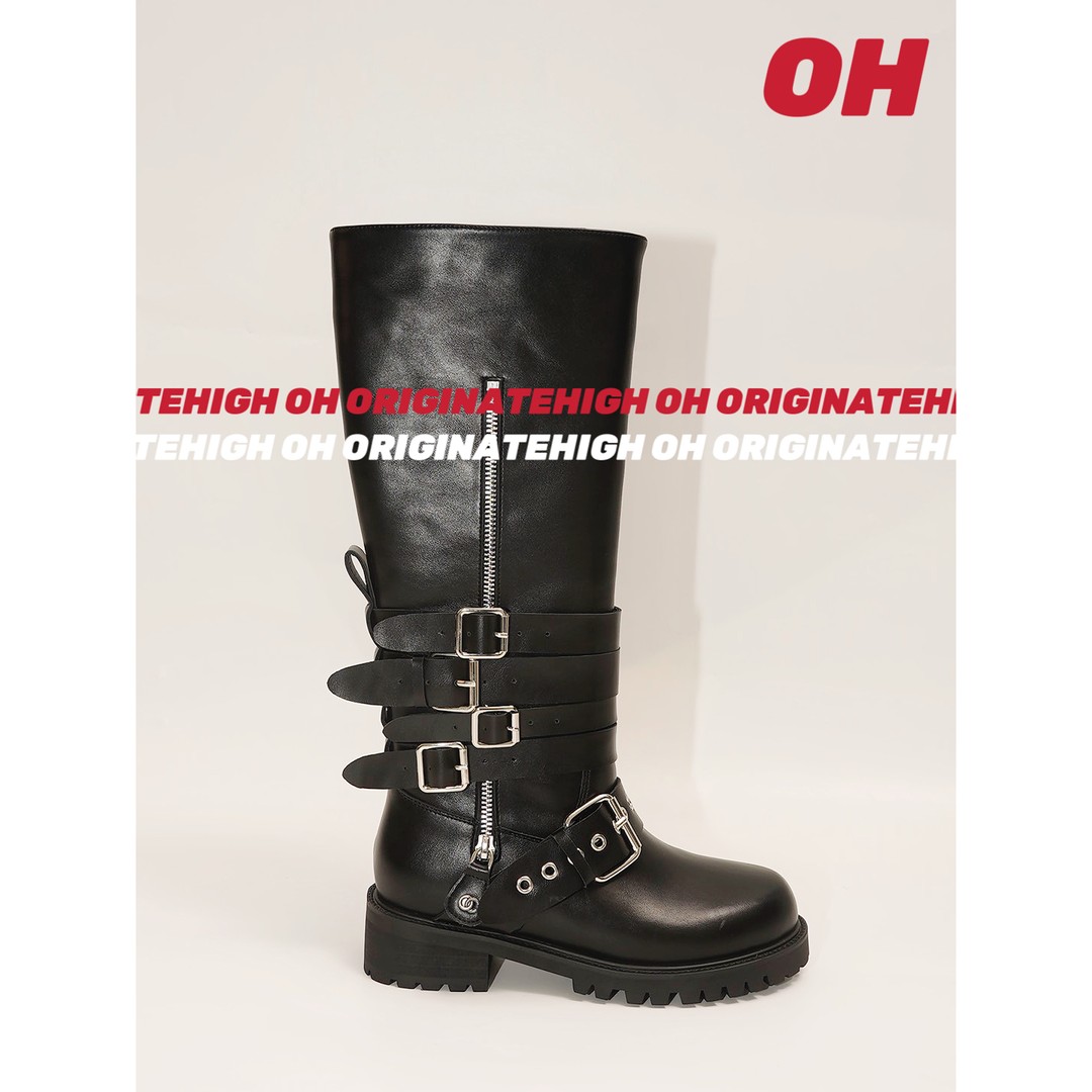 ORIGINATEHIGHOH 设计师款百搭长筒时尚靴子 OH0328主图