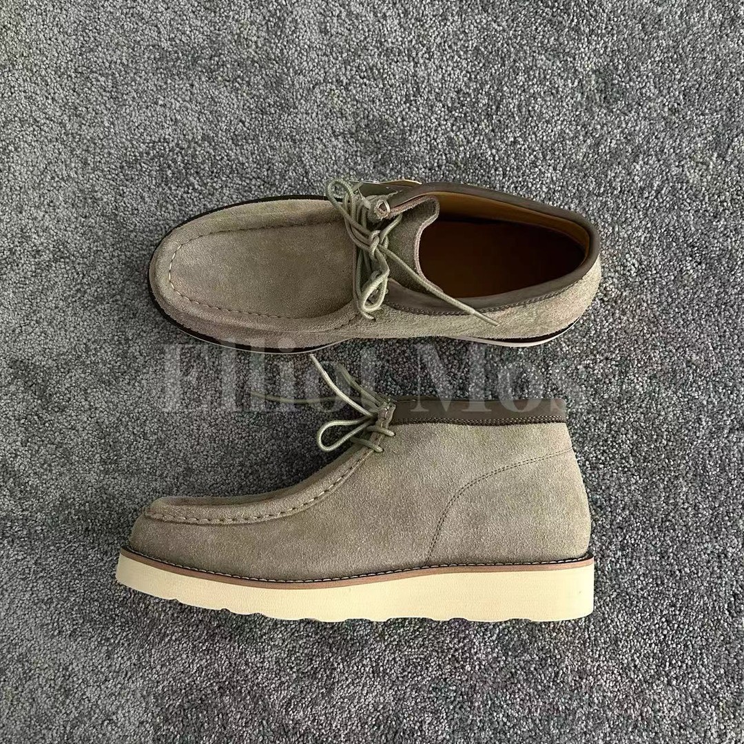 24AW 复古感~Kangaroo Boots 长绒翻毛皮工装袋鼠靴-0874主图