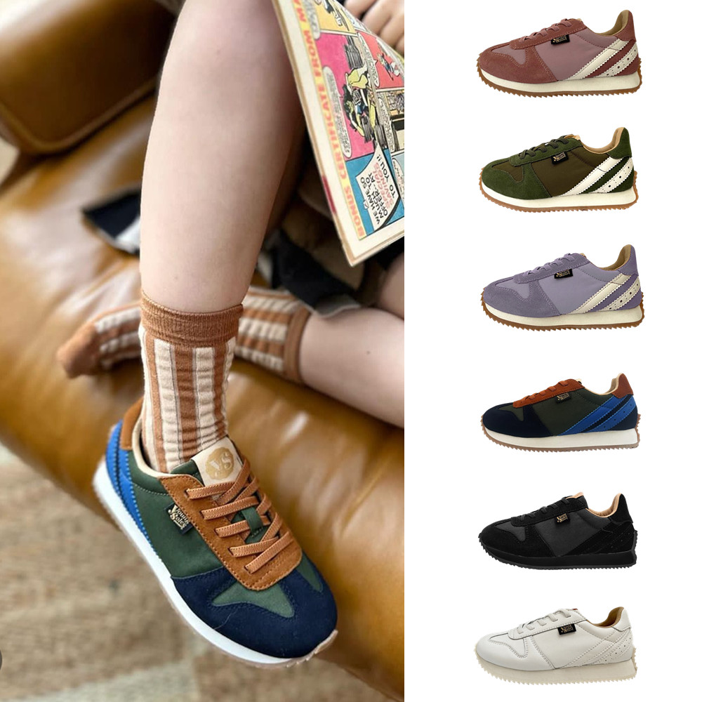 24秋冬现货英国 Young Soles 儿童复古运动鞋基冈男女秋冬一脚蹬主图