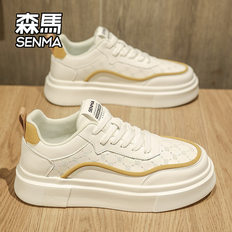 SENMA/森马男鞋冬季百搭休闲板鞋青少年网红爆款运动增高小白潮鞋主图