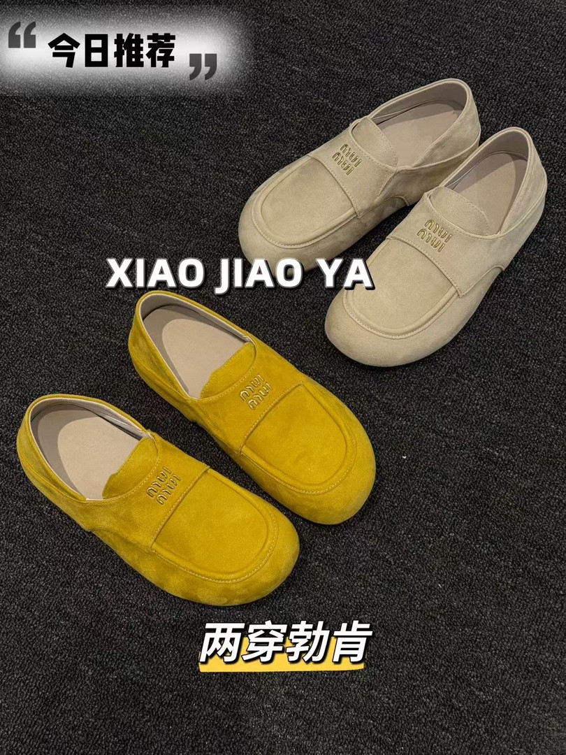 XIAOJIAOYA【豆豆鞋】“复古风百搭时尚休闲两穿勃肯鞋”（跟高3）主图
