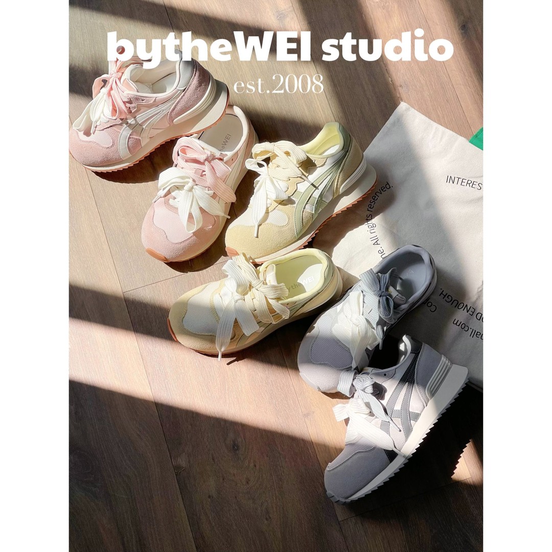 bytheWEI【豚豚虎子】6cm厚底内增高欧若风阿甘鞋德训鞋休闲鞋女鞋主图