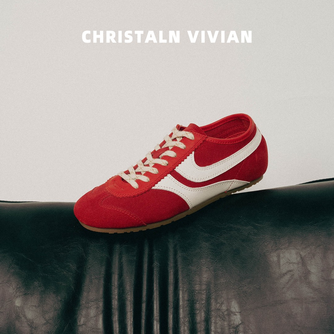 CHRISTALN VIVIAN休闲鞋女款2025新款爆款复古内增高百搭德训鞋主图