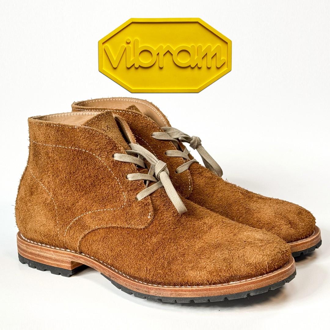007翻毛中帮防水牛皮/Vibram底/固特异手工鞋男士工装鞋主图