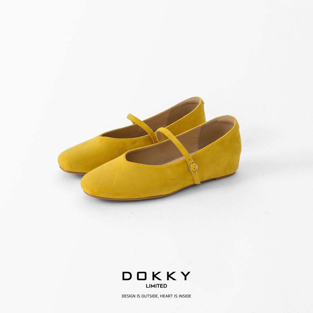 DOKKY「莉莉安」羊反绒.内增高芭蕾舞单鞋LC0018主图