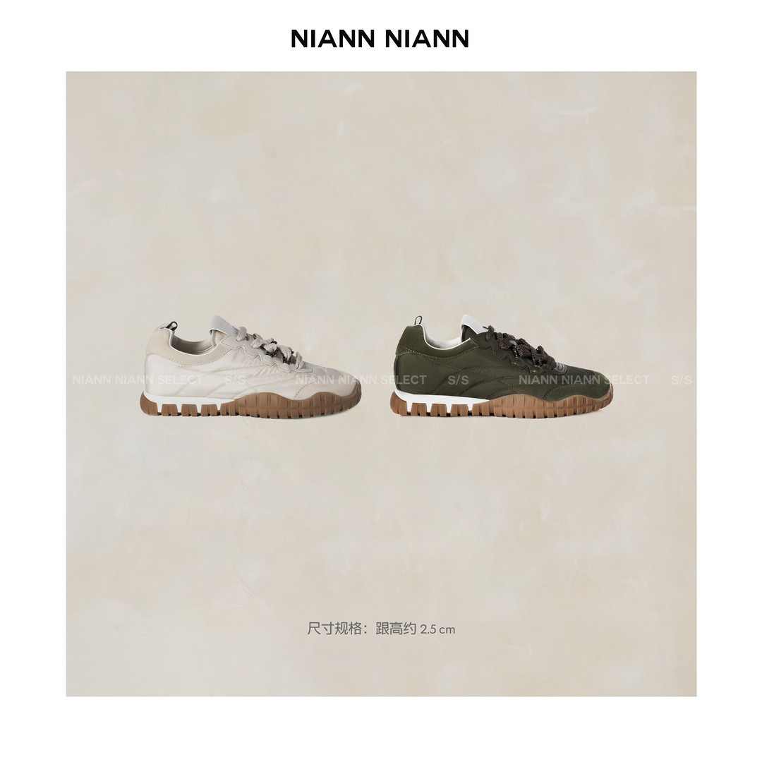  NiannNiann 2025高级鞋履定制复古系带运动鞋15429主图