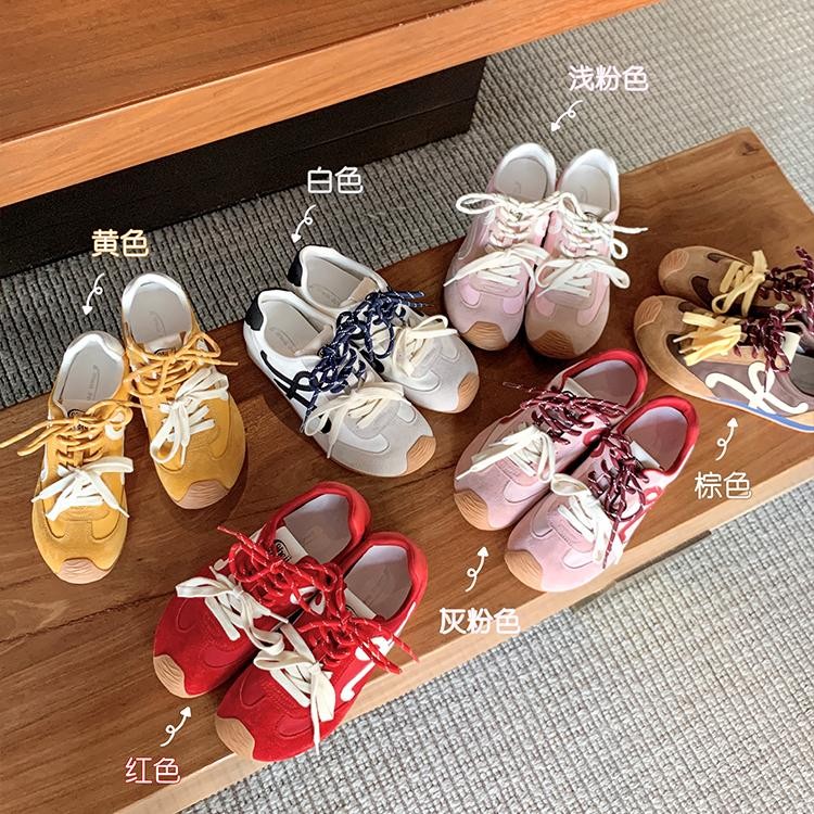 【shei苏茵茵】7CM内增高版~双鞋带复古系带百搭休运动鞋女德训鞋子主图