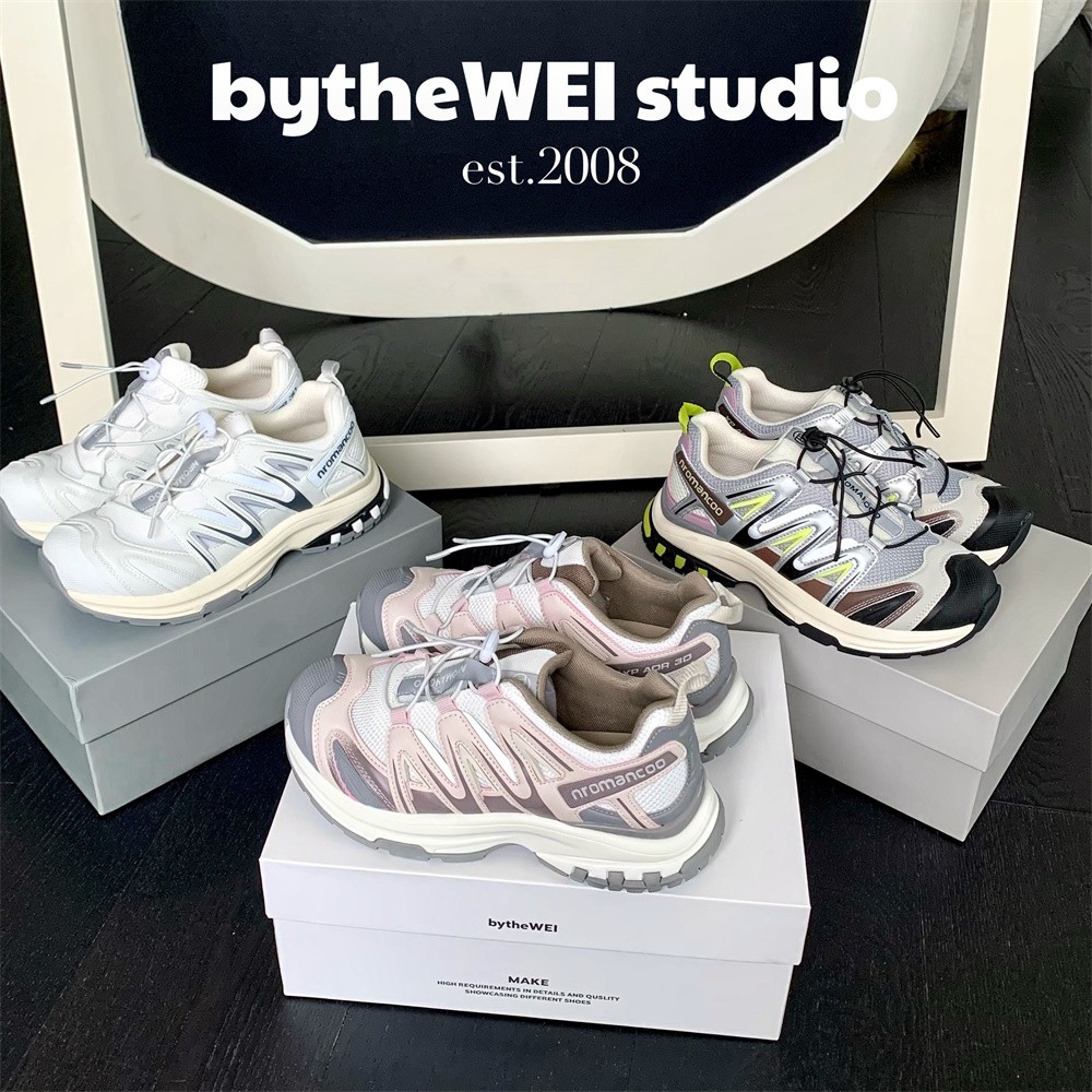 bytheWEI【蒙蒙登山鞋】户外登山鞋厚底老爹鞋透气百搭运动鞋女主图