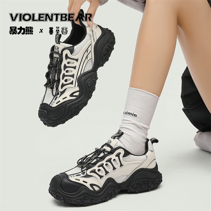 Violentbear/暴力熊春季新款舒适透气百搭丑萌鞋女鞋 H908主图