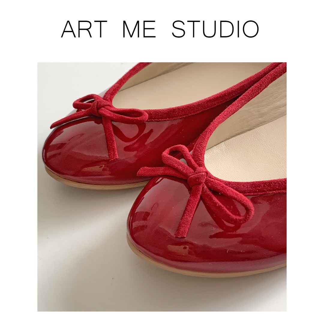 ART ME 瓜瓜呀【浆果红脚趾芭蕾鞋】气质舒适时尚女士百搭031910g主图
