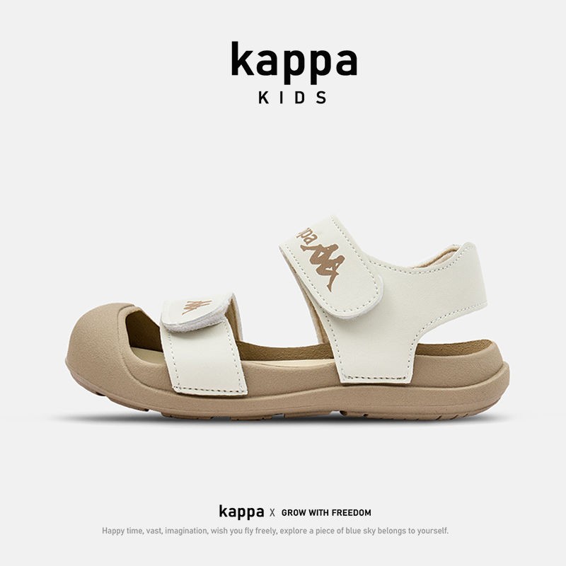kappa 卡帕夏季新款中大童包头沙滩凉鞋防踢运动凉鞋KAKKW232007主图
