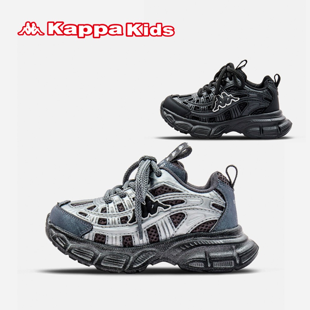 kappa kids儿童厚底春秋舒适透气中大童潮流运动老爹鞋KABY233019主图