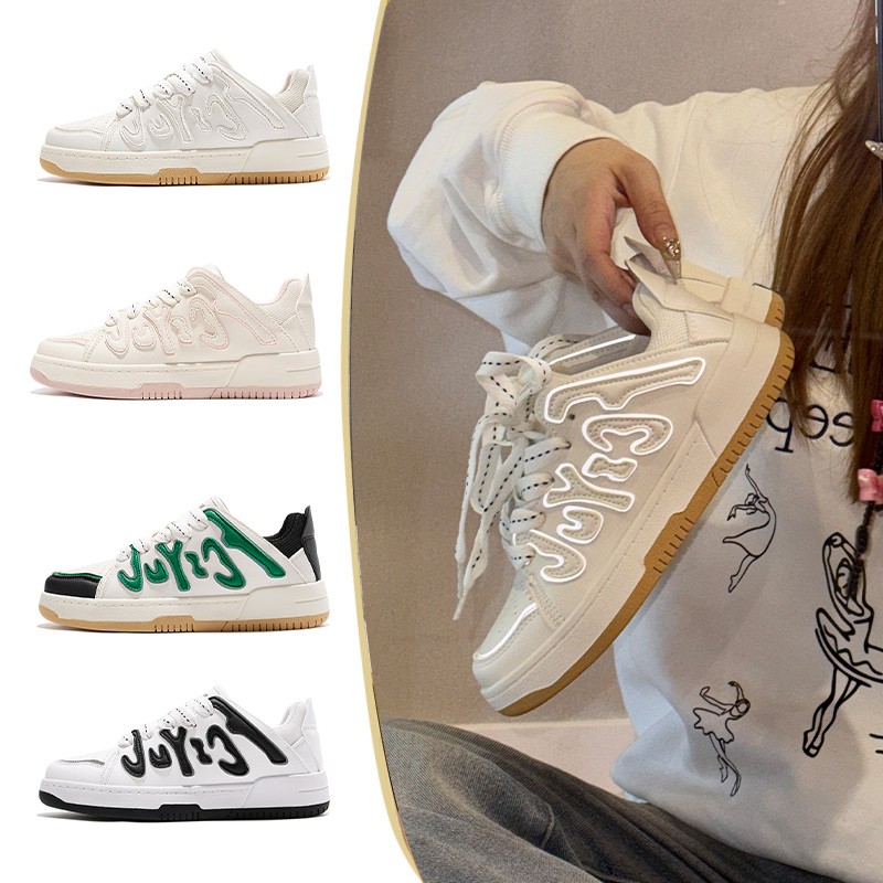 【feiyue/飞跃】厚底情侣款小白鞋730主图
