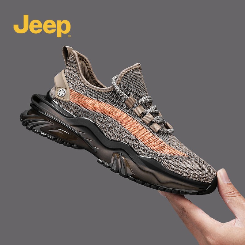 JEEP/吉普男鞋夏季新飞织网面户外休闲运动鞋透气低帮跑步鞋防滑主图