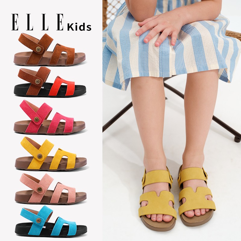 ELLE KIDS童鞋2025夏新款儿童小女孩女宝夏季露趾公主鞋软底防滑主图