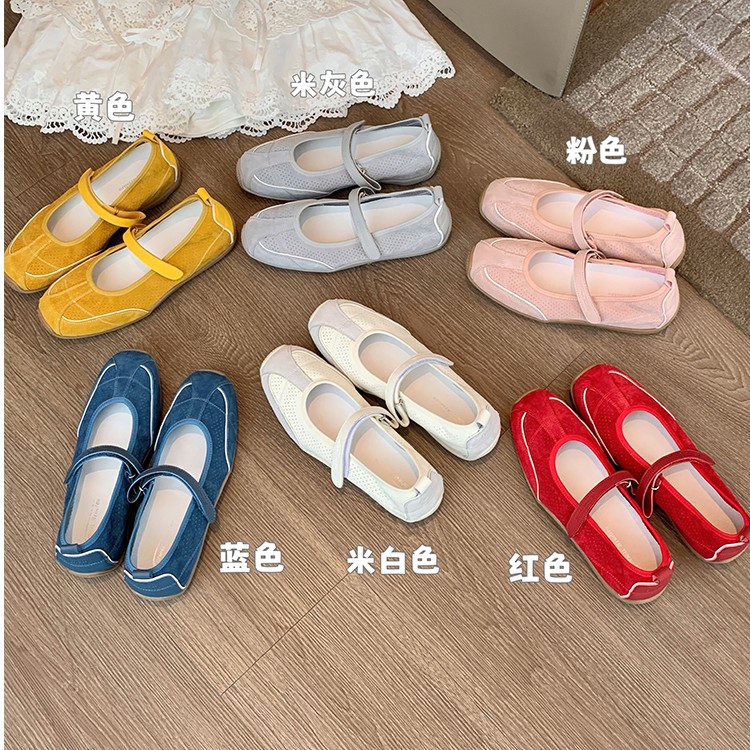 【sheii苏茵茵】韩女精髓~复古圆头魔术贴休闲玛丽珍德训鞋E5209046主图
