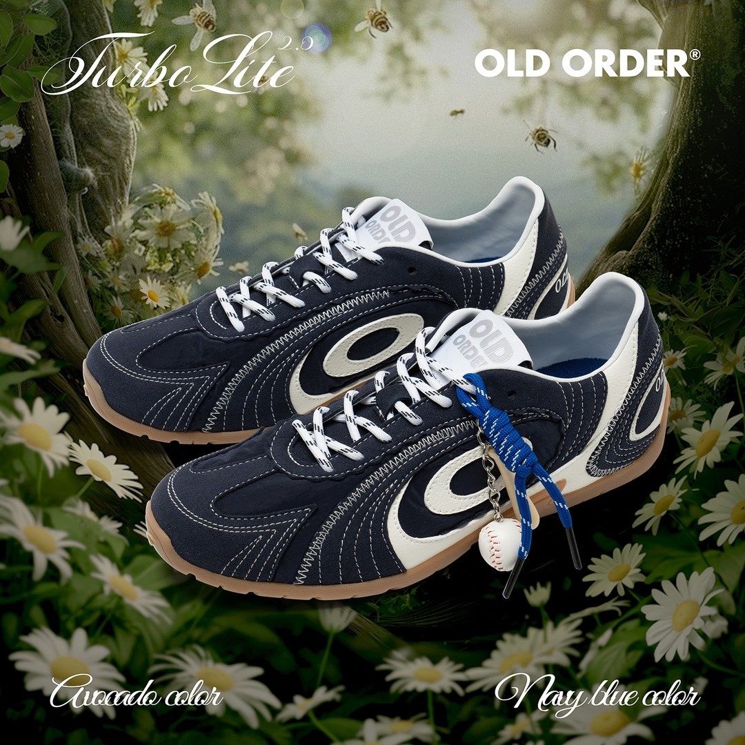 OLD ORDER涡轮Lite蓝调时刻 Blue Hour 海军蓝色德训鞋薄底鞋男女主图