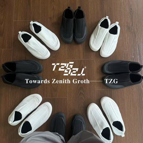 '' TZG '袅鞋 织物包裹性简约舒适透气防滑耐磨休闲鞋一脚蹬半拖主图