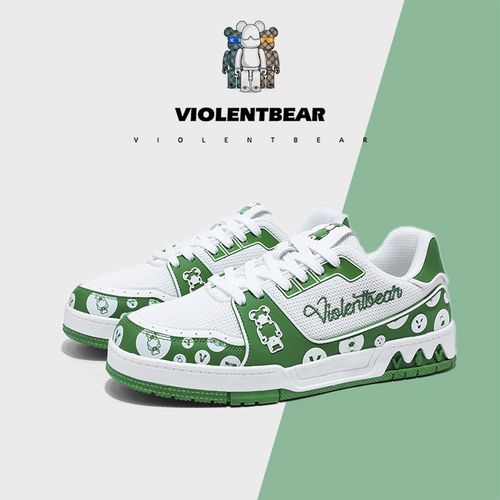 Violentbear/暴力熊潮流百搭男女低帮透气休闲鞋时尚轻奢情侣板鞋主图