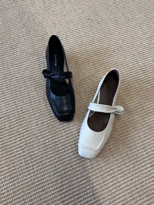 玛丽珍女鞋夏季|34-40|2.5cm|春季粗跟复古乐福鞋学院风浅口单鞋主图