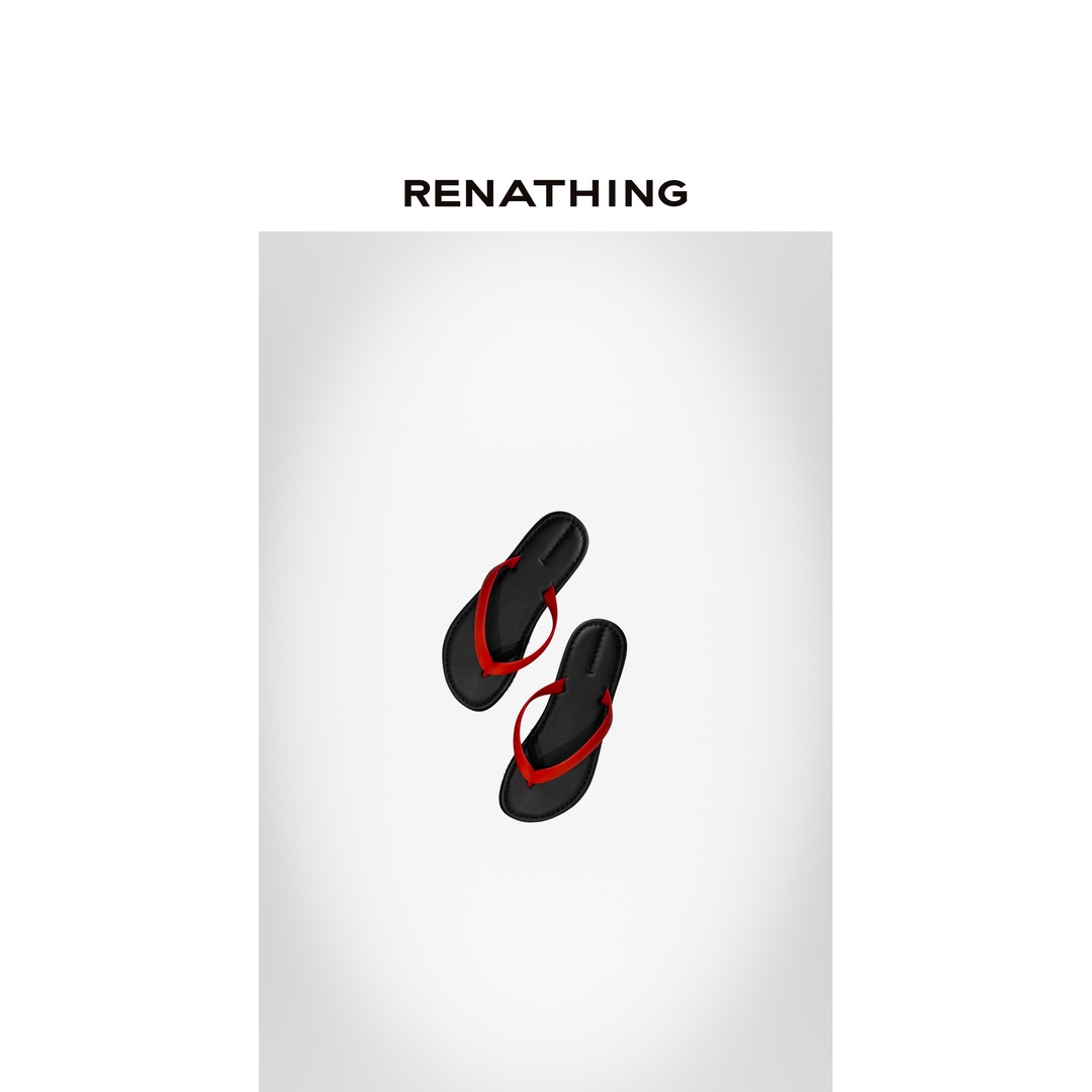  【RENATHING】分趾平底沙滩人字拖鞋主图