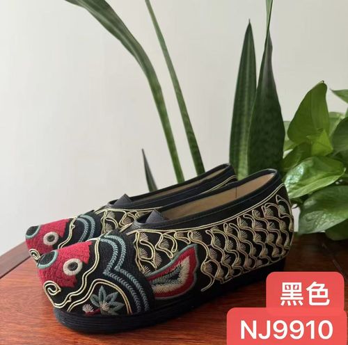 娜家-国风【莲年有鱼】单层布鞋NJJT（9910）主图