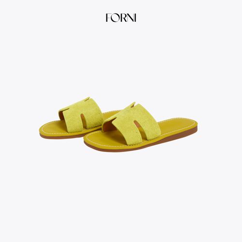 FORNI 踩点快乐 多巴胺二层牛皮H凉拖鞋主图