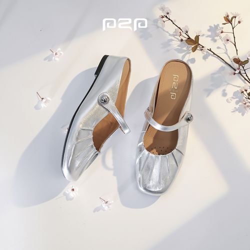 PZP/派中派4CM真皮包头拖鞋女鞋外穿鞋子女ins潮牌百搭小众鞋子主图