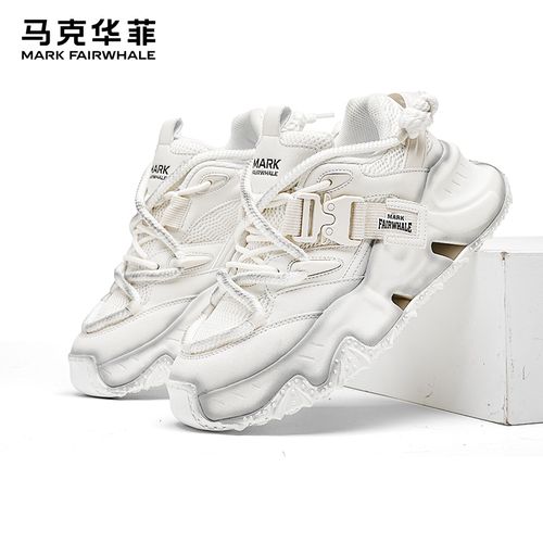 马克华菲老爹鞋夏季2025新款百搭潮鞋经典轻盈男鞋厚底潮流网面鞋主图