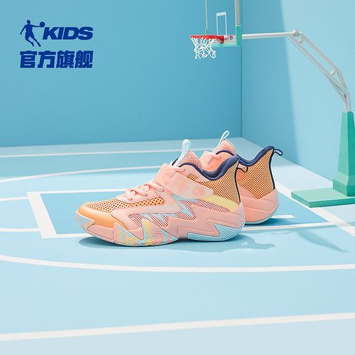 中国乔丹儿童阿尔法网面篮球鞋夏季中大童高帮防滑耐磨透气跑鞋主图