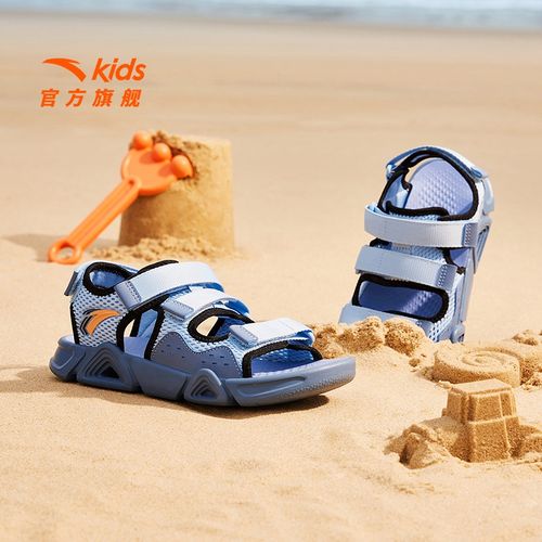 【安踏儿童】夏季水陆两栖运动露趾软底透气沙滩鞋A12526975主图