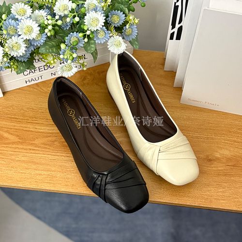 3cm/羊皮/法式真皮新款软底软面气质浅口单鞋舒适时尚百搭5678主图