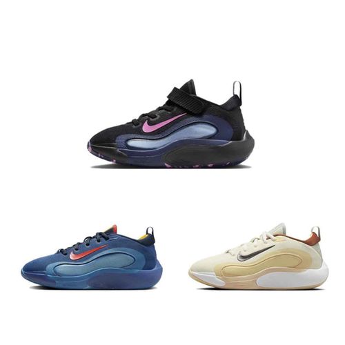 正品耐克NIKE儿童鞋男童女童时尚缓震魔术贴舒适篮球运动鞋FQ7670主图