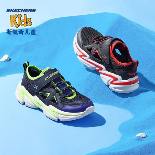 SKECHERS/斯凯奇夏季镂空运动鞋男童凉鞋透气软底轻盈防滑403614主图