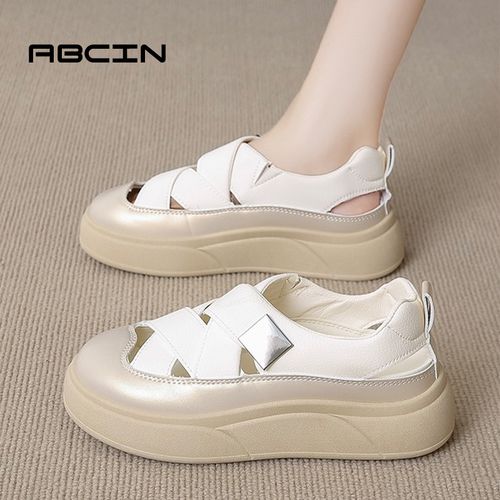 【ABCIN】小白鞋新款韩版ins女学生显高透气运动板鞋休闲鞋XQ-W18主图