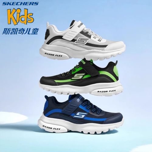SKECHERS/斯凯奇男童体训鞋春夏蝉翼2025透气轻盈运动鞋403778主图
