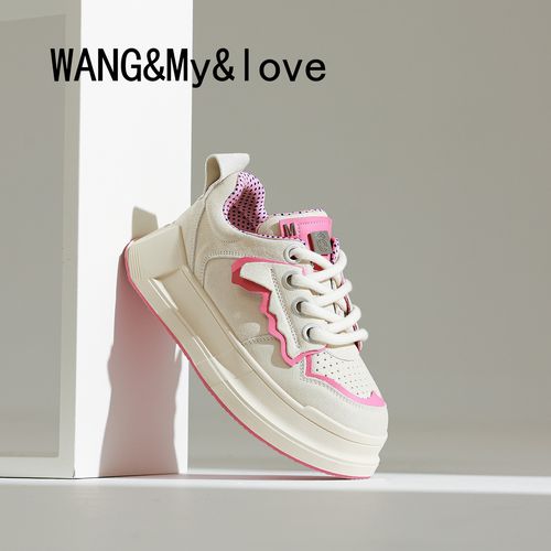 【WANG&My& love●化蝶】设计师款增高5cm时尚女休闲鞋53031主图
