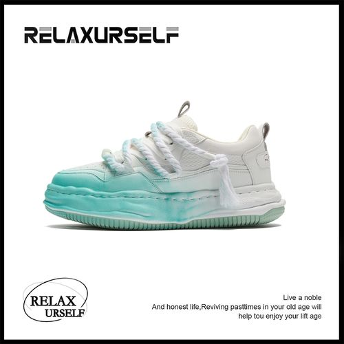 RELAXURSELF【周年首发】夏季厚底潮鞋时尚百搭休闲运动增高鞋透气主图