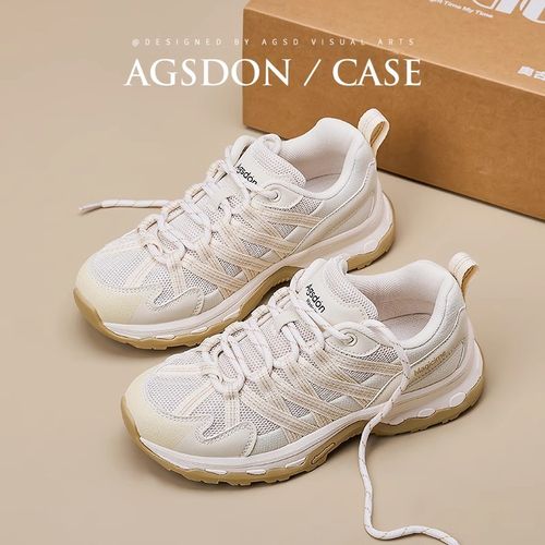 【奥古狮登】登山鞋女厚底百搭老爹鞋休闲运动鞋W243078AA主图