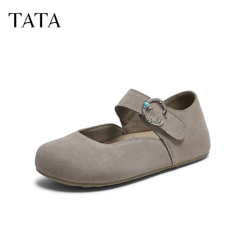 TATA/他她2025秋商场同款时尚百搭女勃肯鞋新款CF701CQ5主图