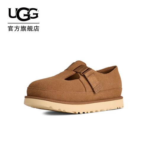 UGG秋季新款女士时尚舒适简约圆头平底乐福鞋休闲玛丽珍 1171506主图