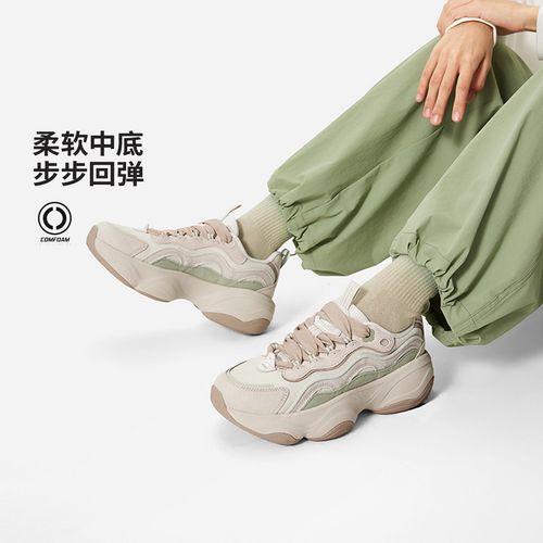 李宁休闲鞋蜜糖V2女子秋时尚舒适透气防滑经典休闲鞋AGCU296-B品主图
