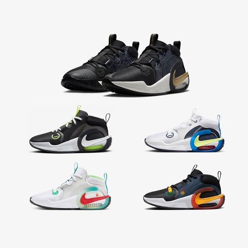正品耐克NIKE儿童鞋男童女童时尚缓震系带舒适篮球运动鞋FZ7312主图